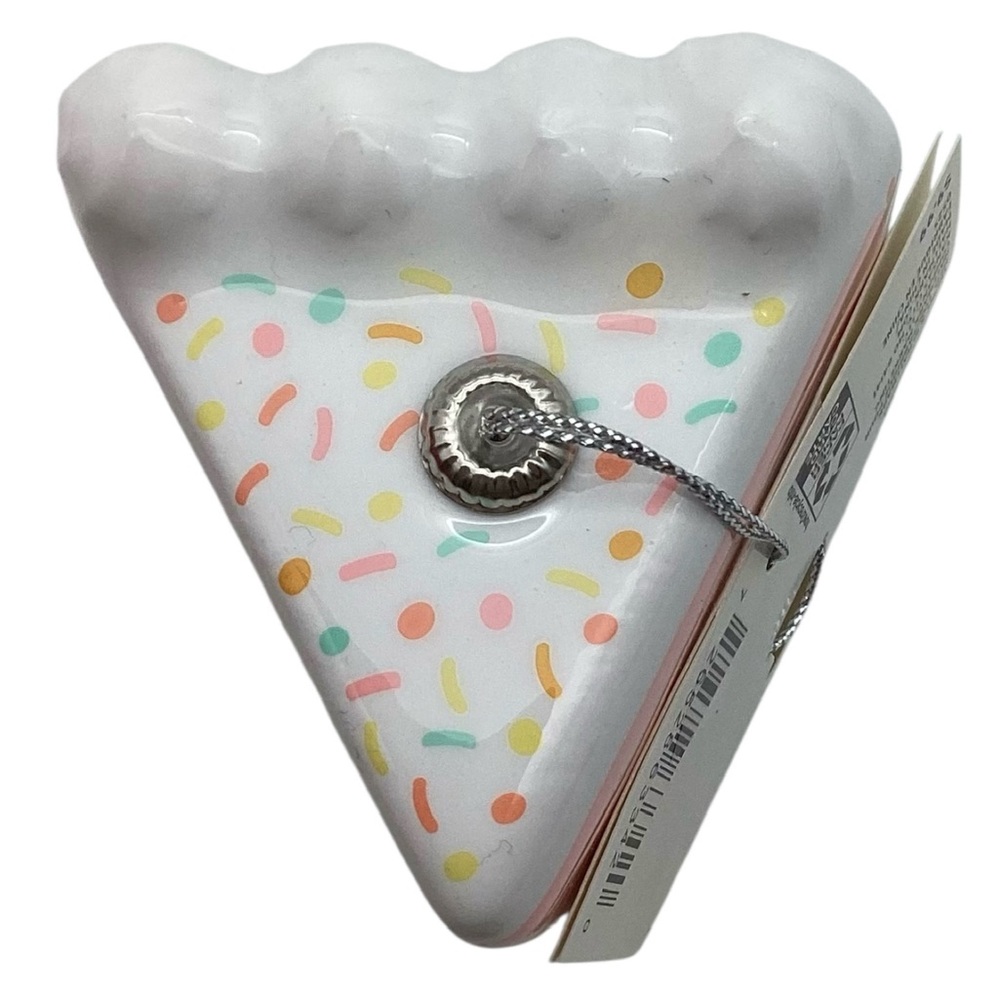Hallmark Rainbow Slice of Cake Shatterproof Christmas Ornament (NWT) - Picture 10 of 14